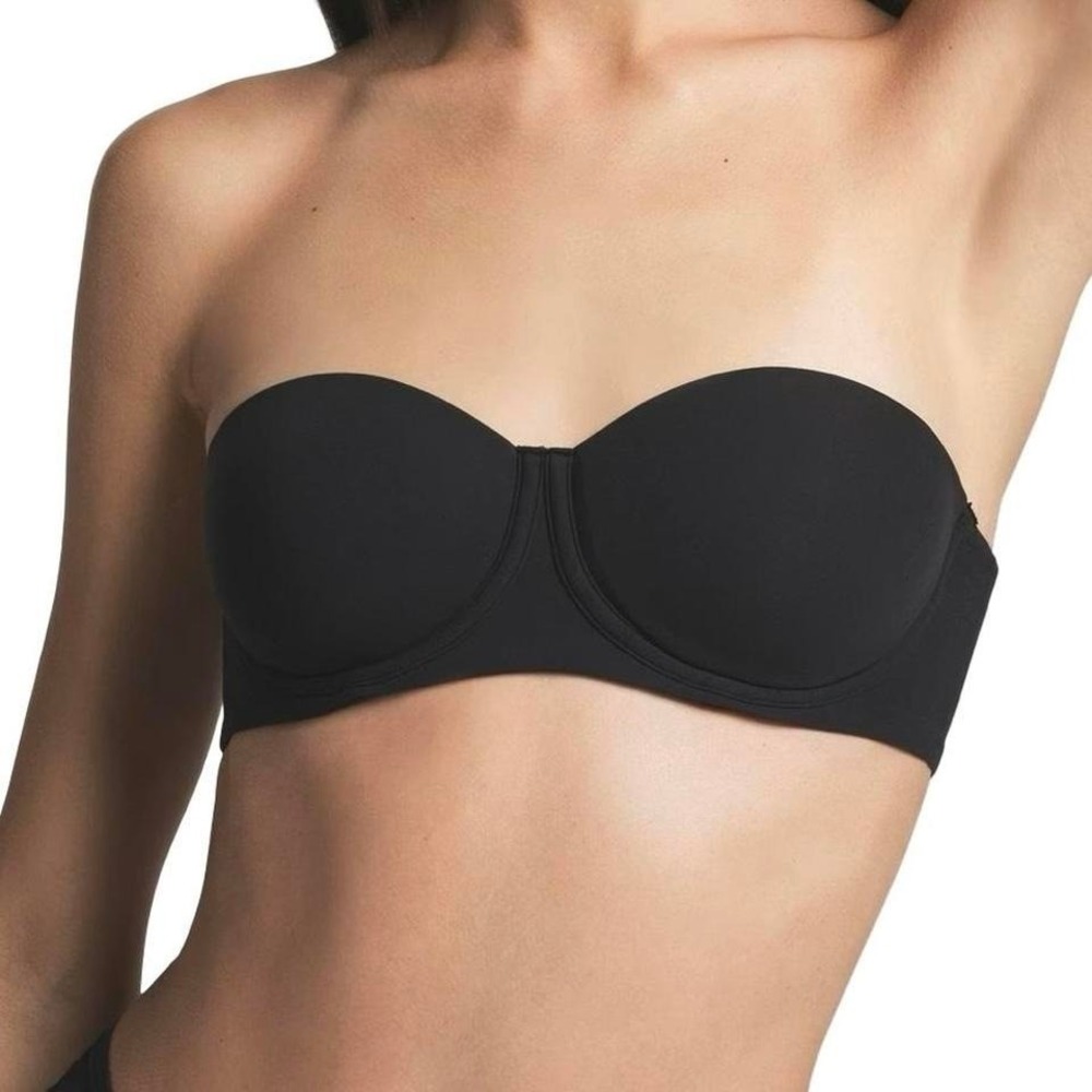 Skims Fits Everybody Strapless Underwire Bra Onyx Black 44H NWOT